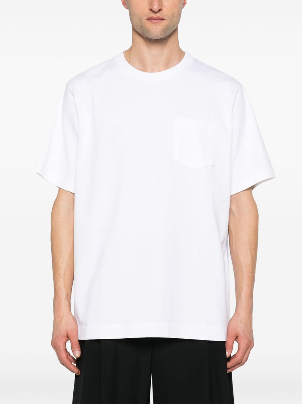 Shop Simone Rocha Colour-block Cotton T-shirt In White