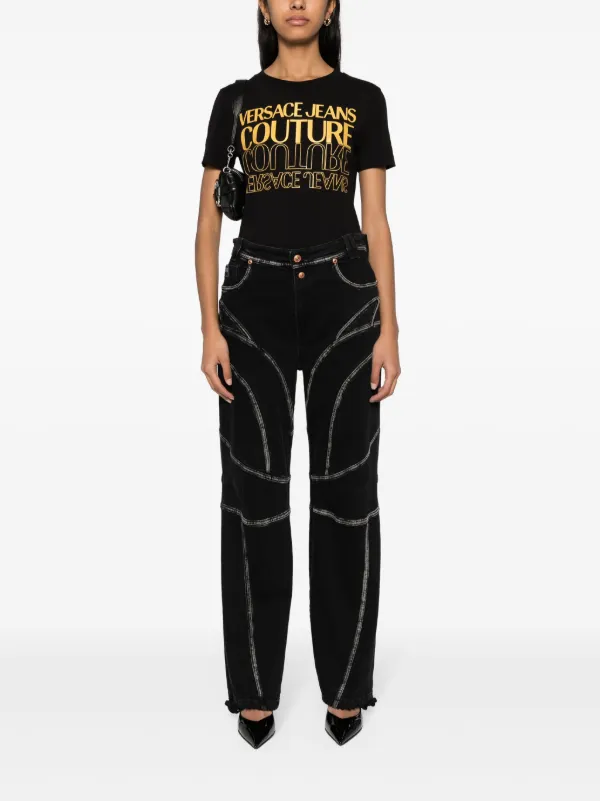 Versace Jeans Couture Piece Number ストレートジーンズ | ブラック 