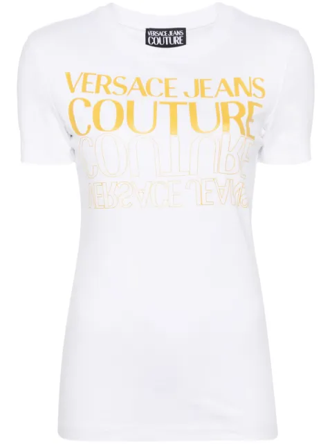 Versace Jeans Couture Upside Down-logo cotton T-shirt