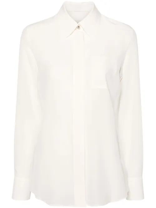Chemise en soie à boutonnière sur le devant - Lanvin - Modalova