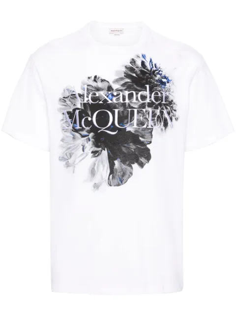 Alexander McQueen Dutch Flower-print cotton T-shirt