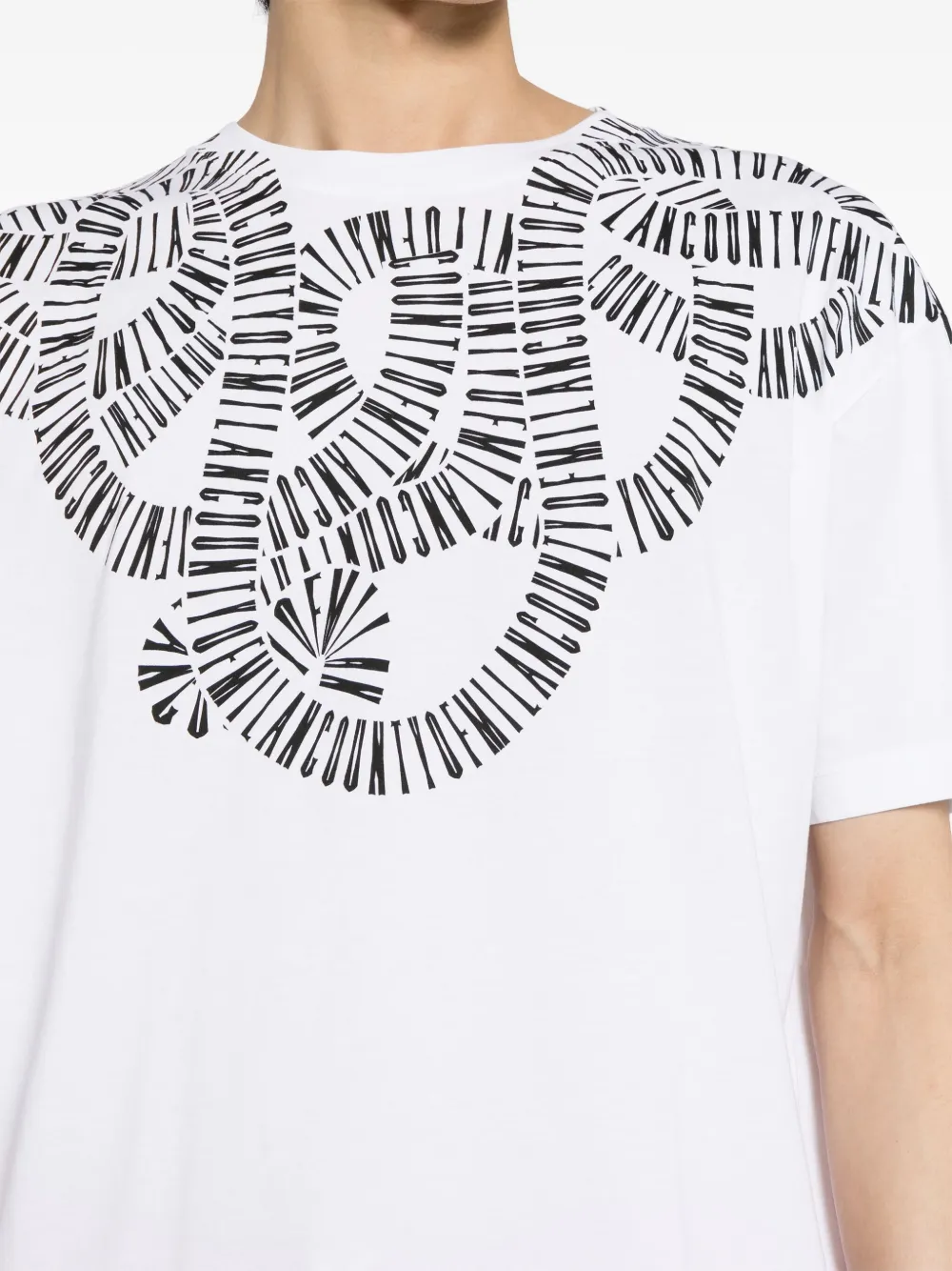 Shop Marcelo Burlon County Of Milan Snake Wings-print Cotton T-shirt In White