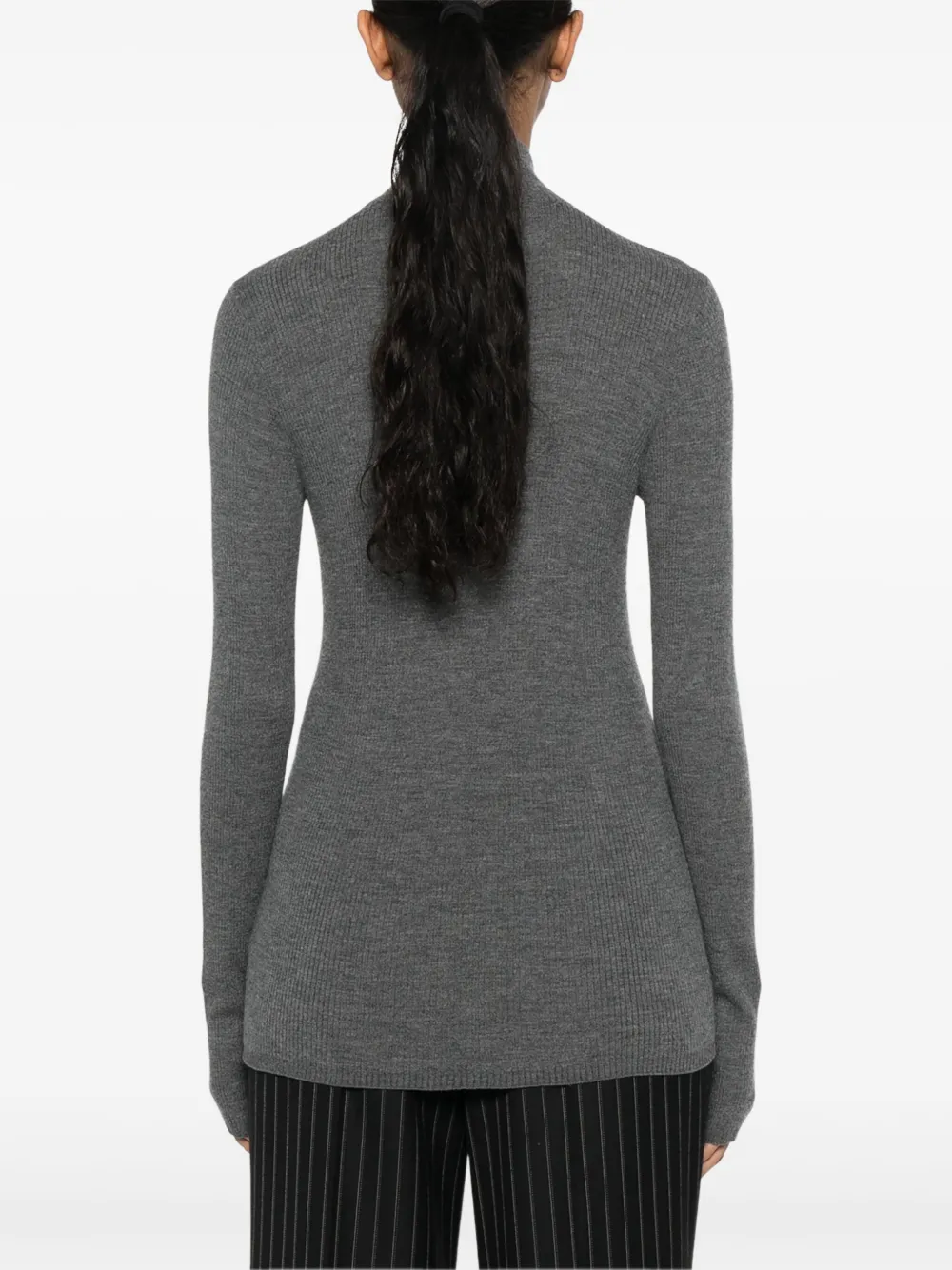 Brunello Cucinelli Trui met monilidetail Grijs