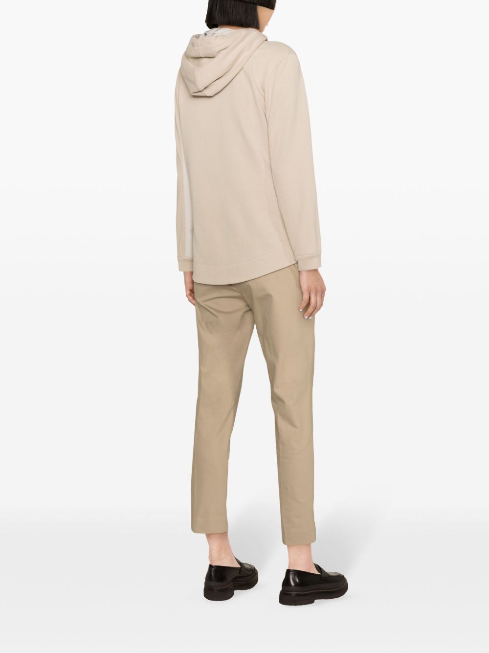 Brunello Cucinelli Hoodie met rits Beige