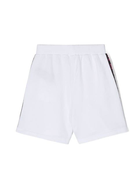 logo-print cotton shorts