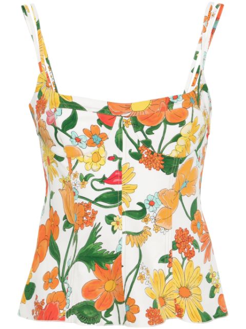 Stella McCartney floral-print peplum top Women