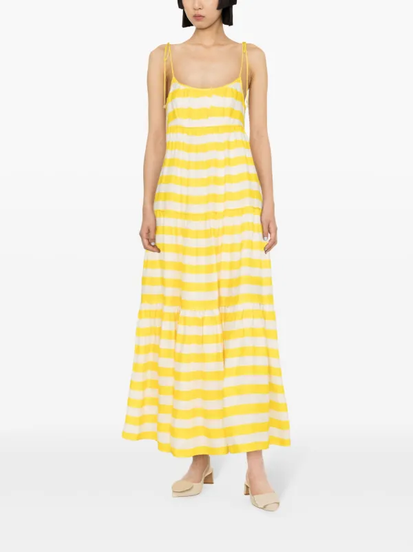 Zimmermann yellow hotsell stripe dress