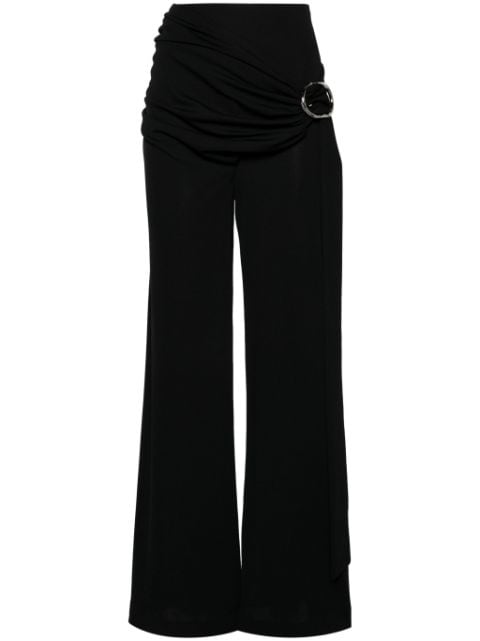 Rabanne wraparound-design palazzo pants