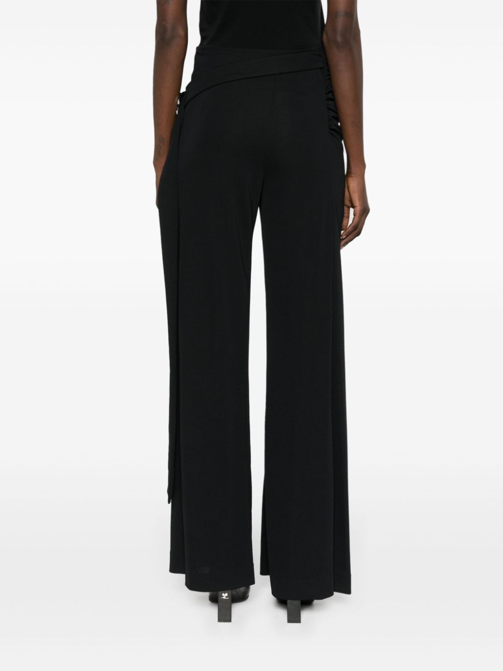 Cheap Authentic Rabanne wraparound-design palazzo pants Women