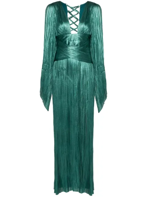 Maria Lucia Hohan robe longue Alana à design plissé