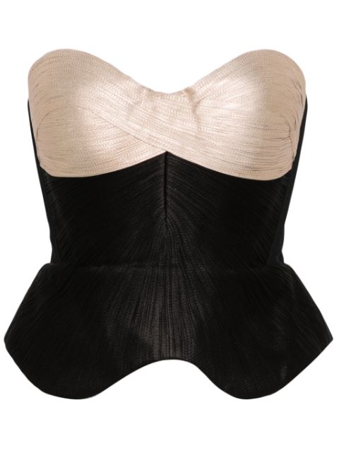 Maria Lucia Hohan Alexis strapless blouse