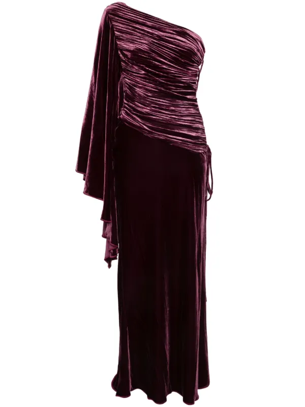 Maria Lucia Hohan Yolanda Velvet Maxi Dress - Purple