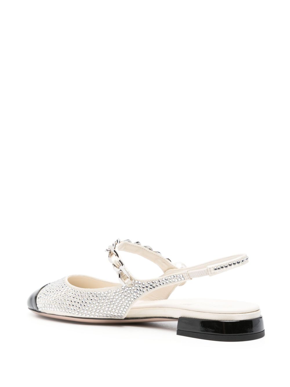 Miu Miu crystal-embellished ballet pumps Women