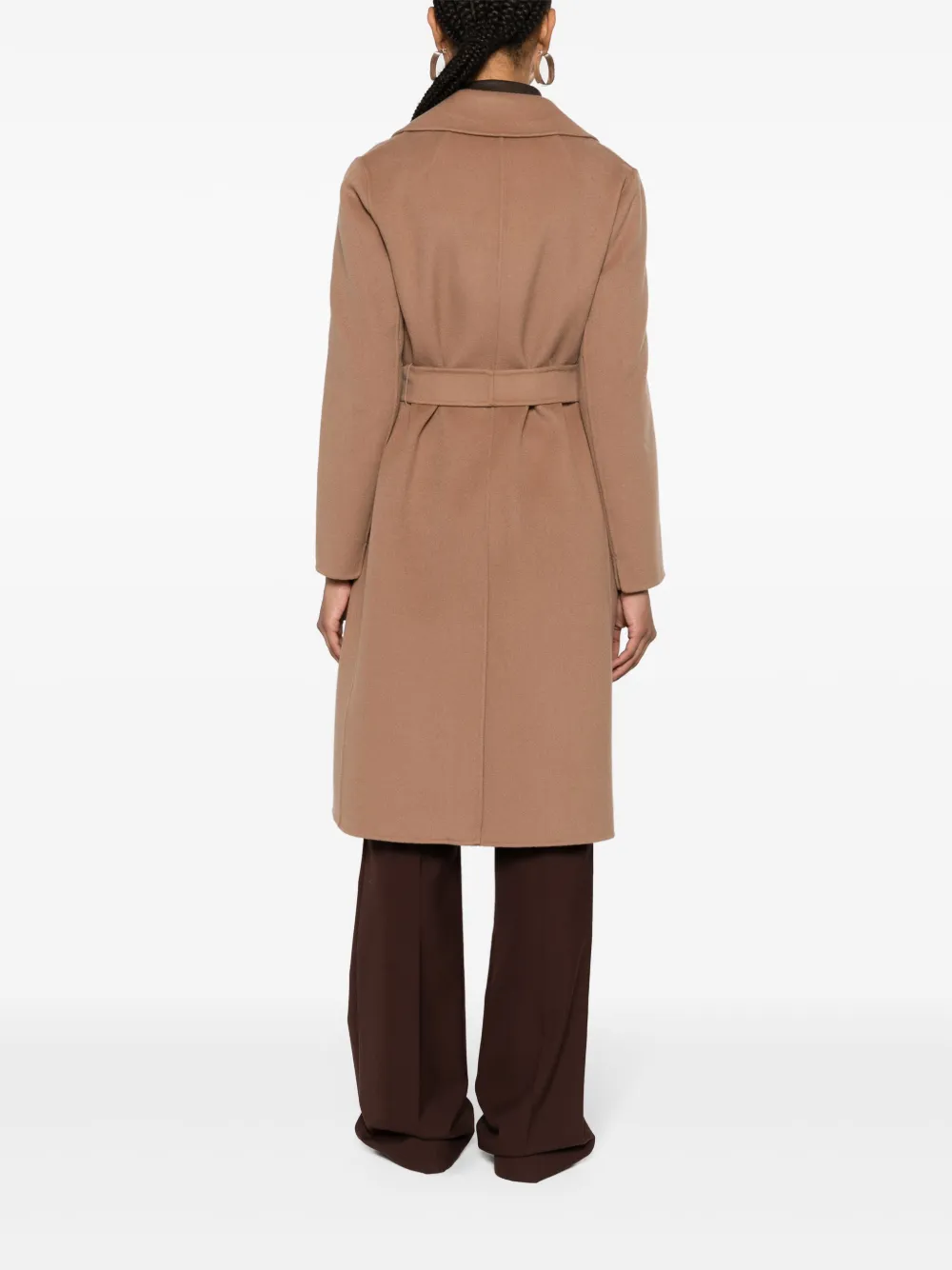 S Max Mara Pauline Wool Coat In Brown