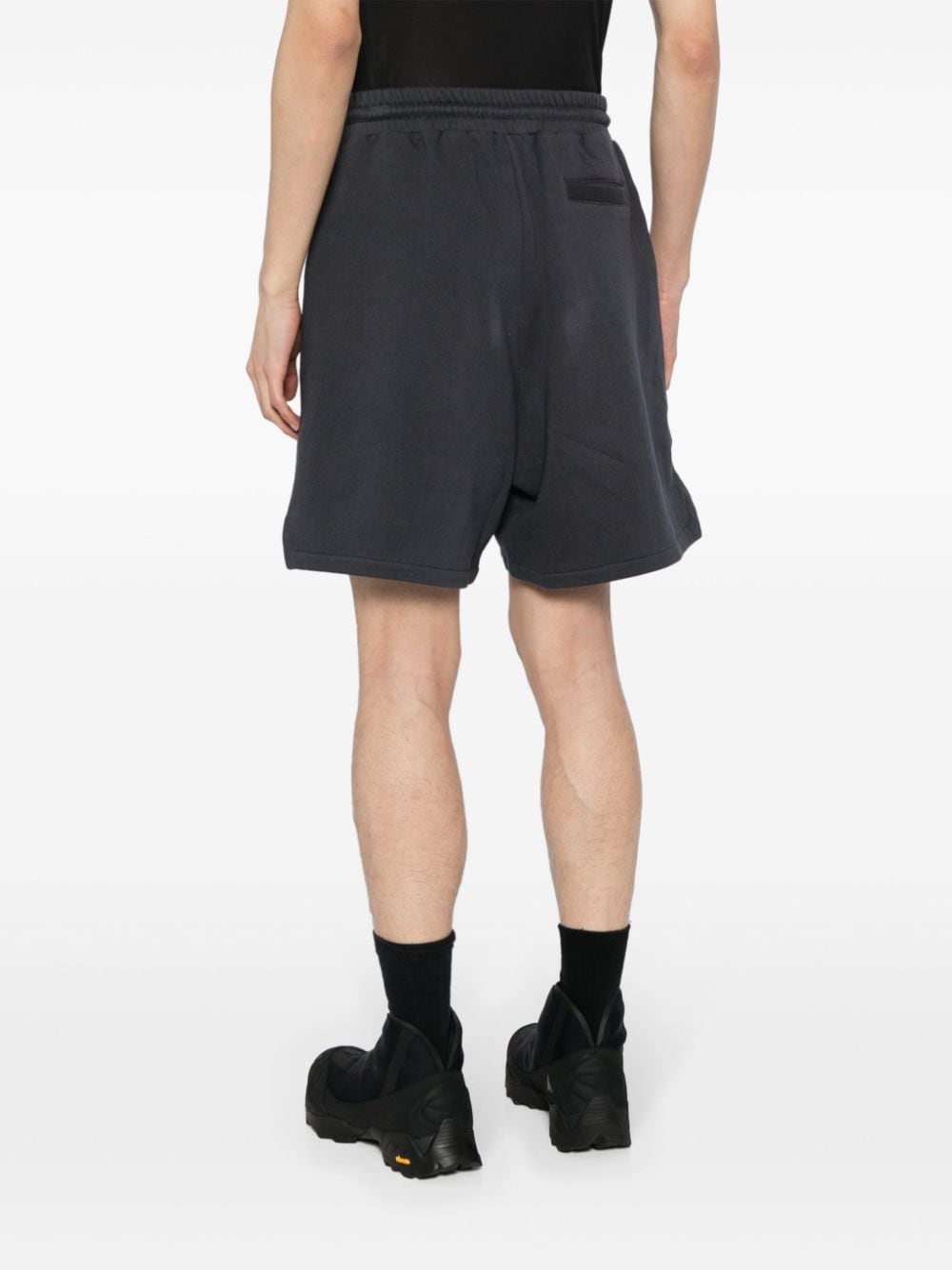 Shop Buscemi Logo-embroidered Track Shorts In Grey