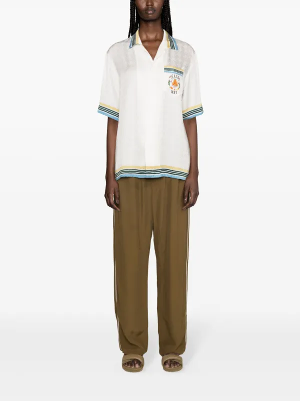 Casablanca CASA WAY 上下セット Casablanca Casa Way Monogram Shirt | White | FARFETCH