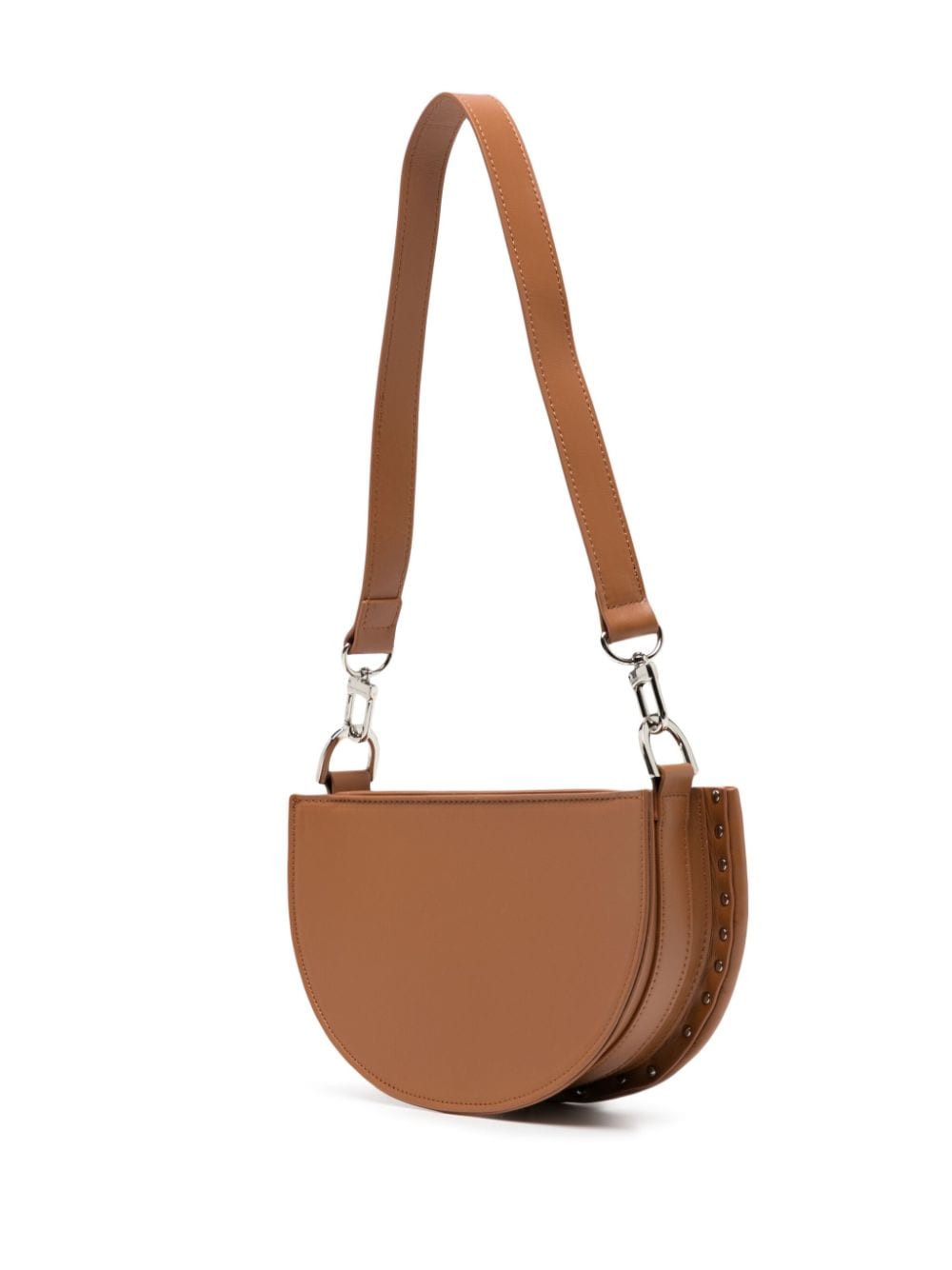 Shop Feng Chen Wang Bamboo Faux-leather Shoulder Bag In Brown