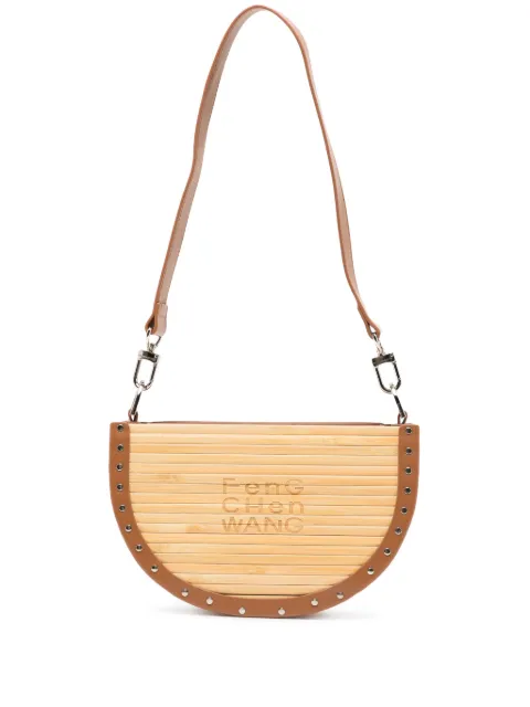 Feng Chen Wang bamboo faux-leather shoulder bag