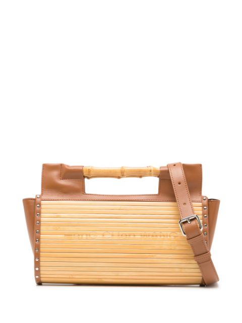 Feng Chen Wang bamboo faux-leather handbag