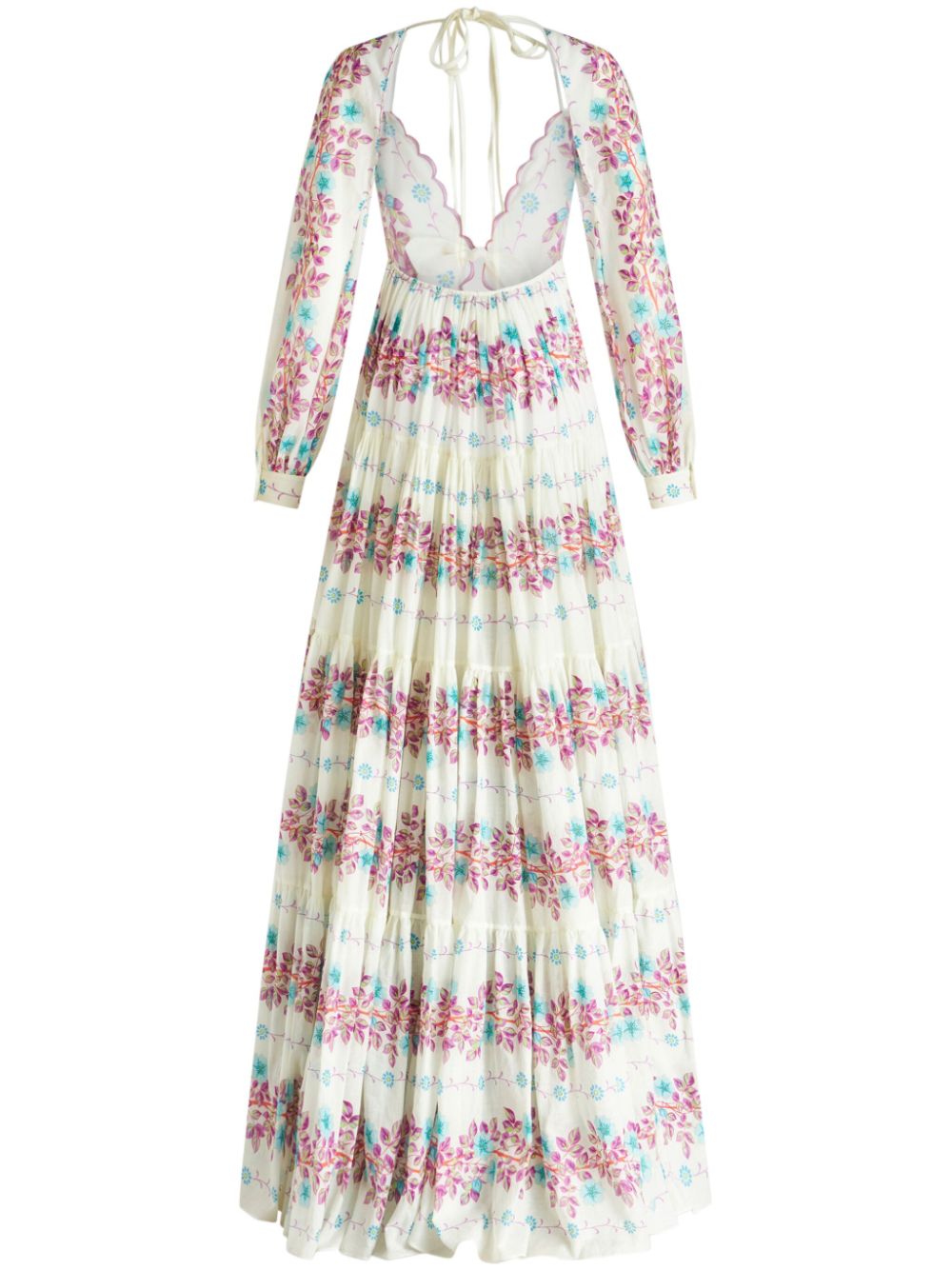 ETRO floral flared maxi-dress Women