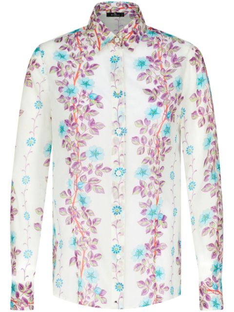 ETRO floral-print cotton shirt Women