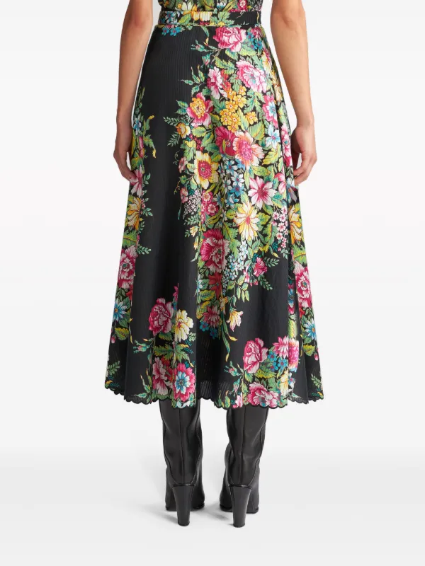 ETRO フローラル スカート | ブラック | FARFETCH JP