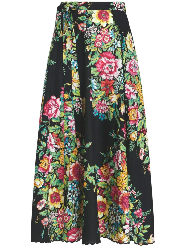【送料&関税込】Etro Pink Cotton Blend Mini Skirt AJE. Anne linen-blend mini skirt | THE OUTNET