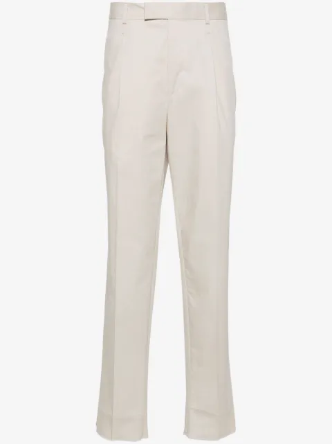 Zegna mid-rise pleated chino trousers