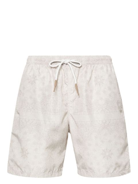 Eleventy bandana-print swim shorts