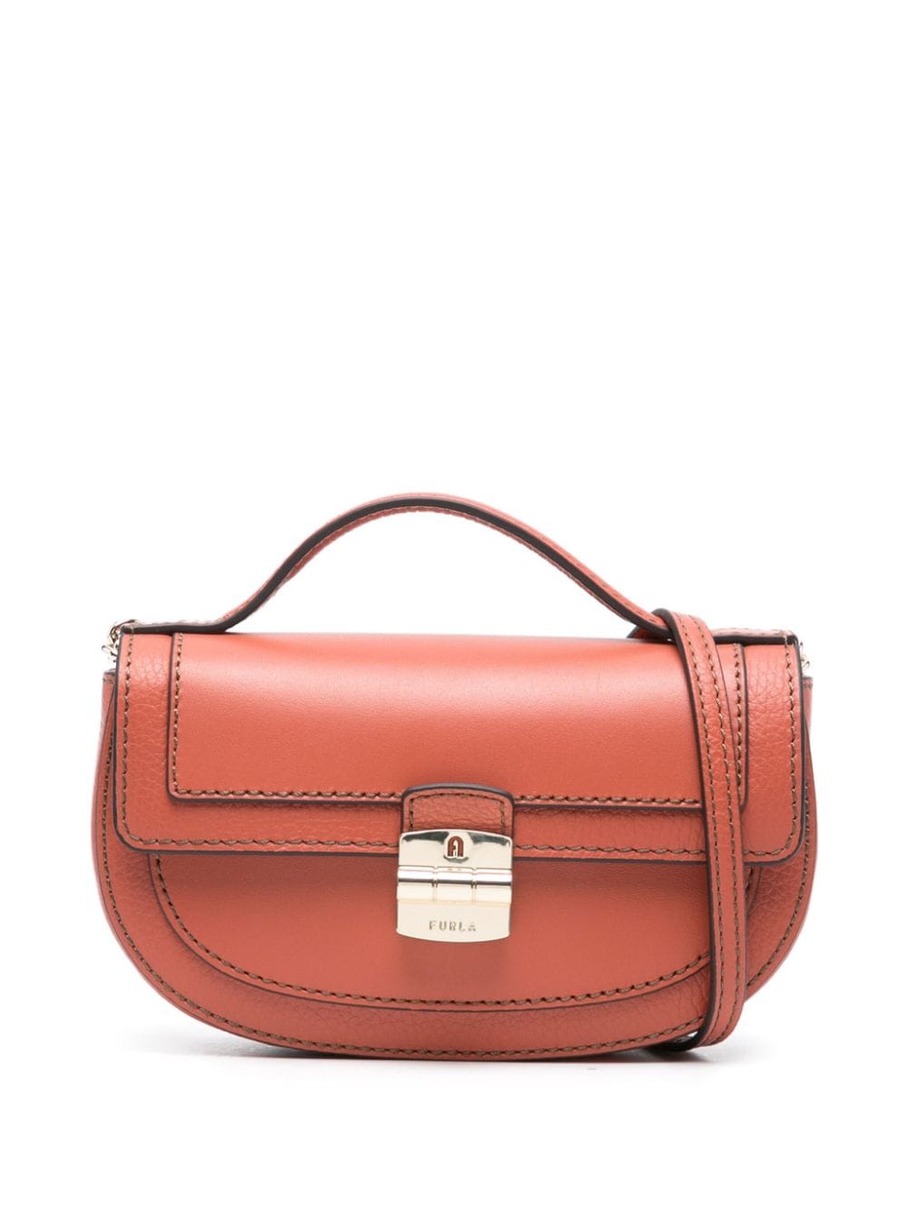 Furla Club 2 Mini Bag In Brown