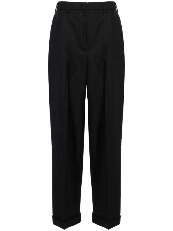 VIP【送料関税込】miumiu Striped Tailored Trousers Miu Miu Cotton Striped Pants (Pants) IFCHIC.COM