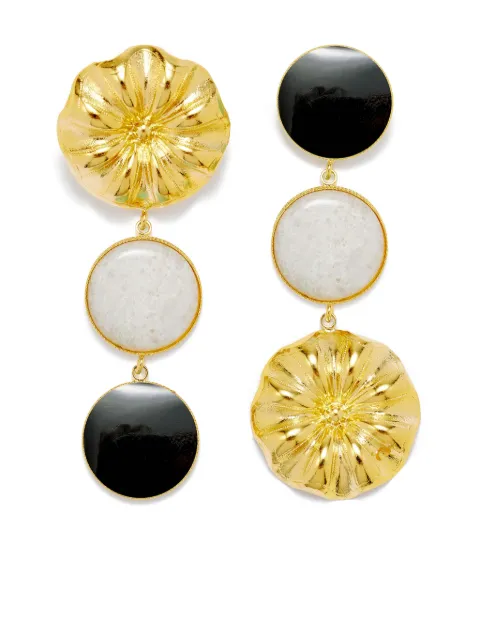 DESTREE Sonia Daisy double-stone earrings
