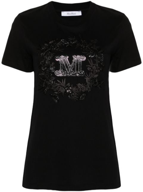 Max Mara M Monogram-embellished T-shirt