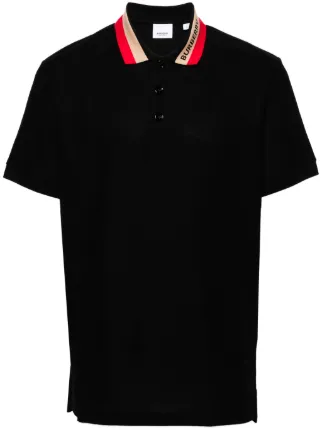 Black burberry collar shirt online