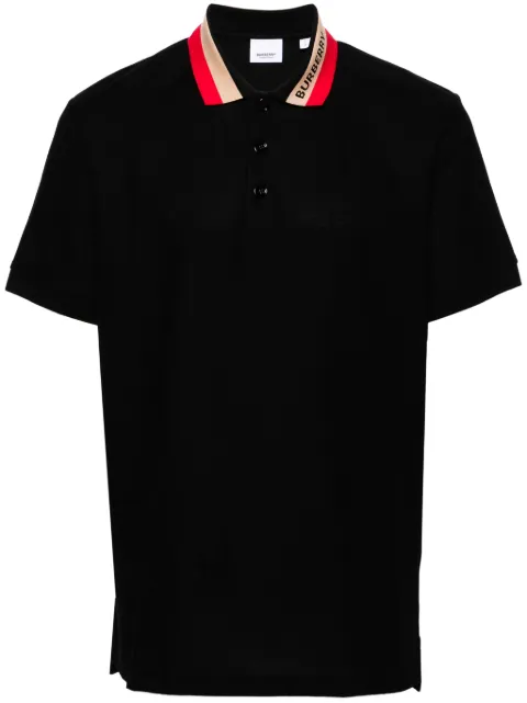 Burberry contrasting-collar cotton polo shirt Men