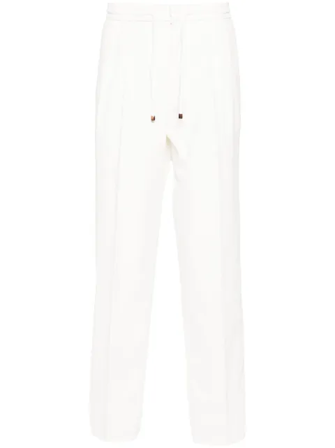 Brunello Cucinelli pressed-crease loose-fit trousers 