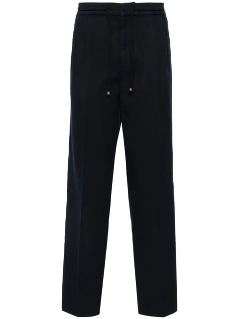 Brunello Cucinelli pressed-crease loose-fit trousers 