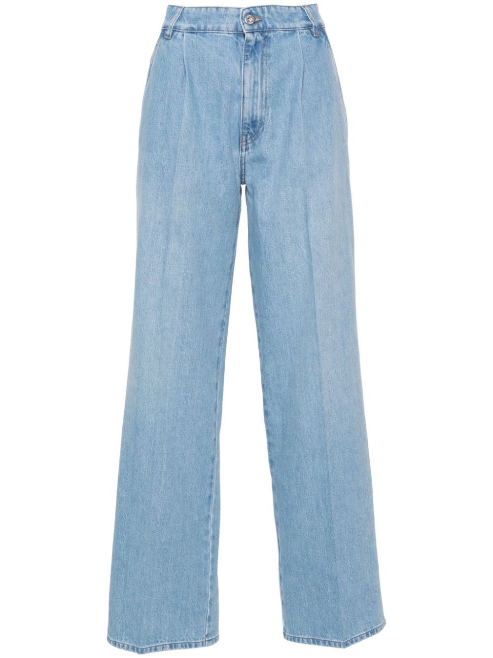 Miu Miu Tapered-leg Jeans In Blue