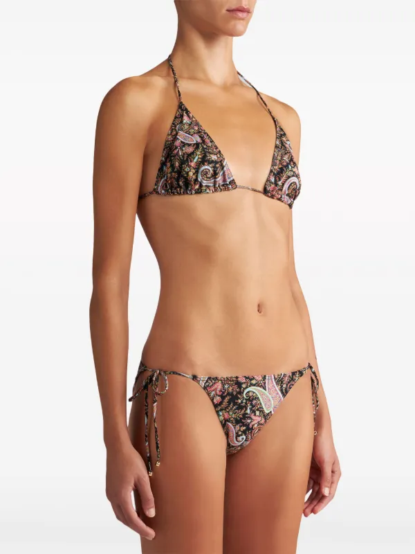 ETRO ヘイスリ フリント ヒキニ セット WRPB0007AK723 X0800 ETRO Paisley-print halterneck bikini | NET-A-PORTER
