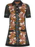 ETRO floral-jacquard knit dress - Black