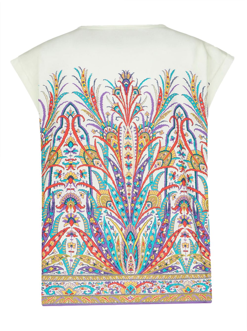 ETRO graphic-print Henley-neck T-shirt Women