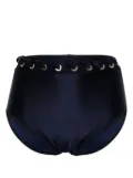 ZIMMERMANN Alight high-waist bikini bottoms - Blue