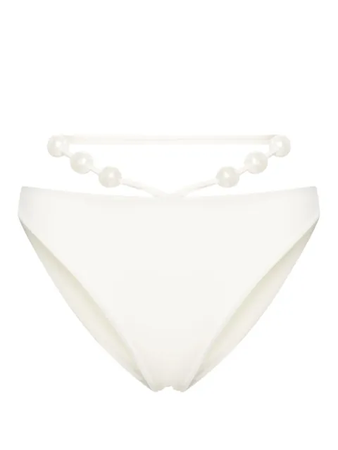 Magda Butrym bikini bottom con detalle de perla
