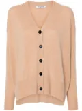 Jil Sander drop-shoulder cashmere cardigan - Brown