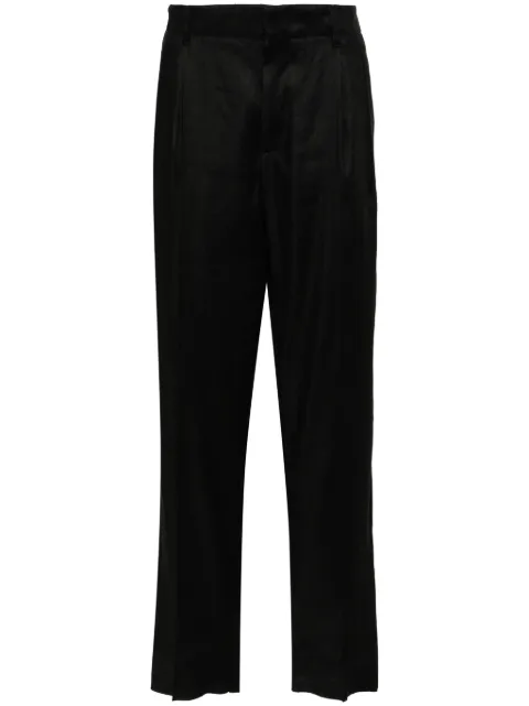 Lardini tapered-leg twill trousers