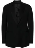 Lardini lurex-detail single-breasted blazer - Black