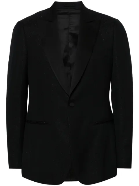 Lardini lurex-detail single-breasted blazer