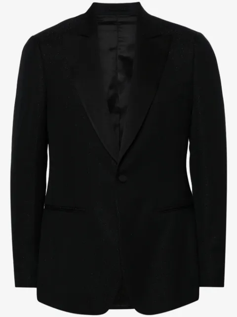 Lardini lurex-detail single-breasted blazer