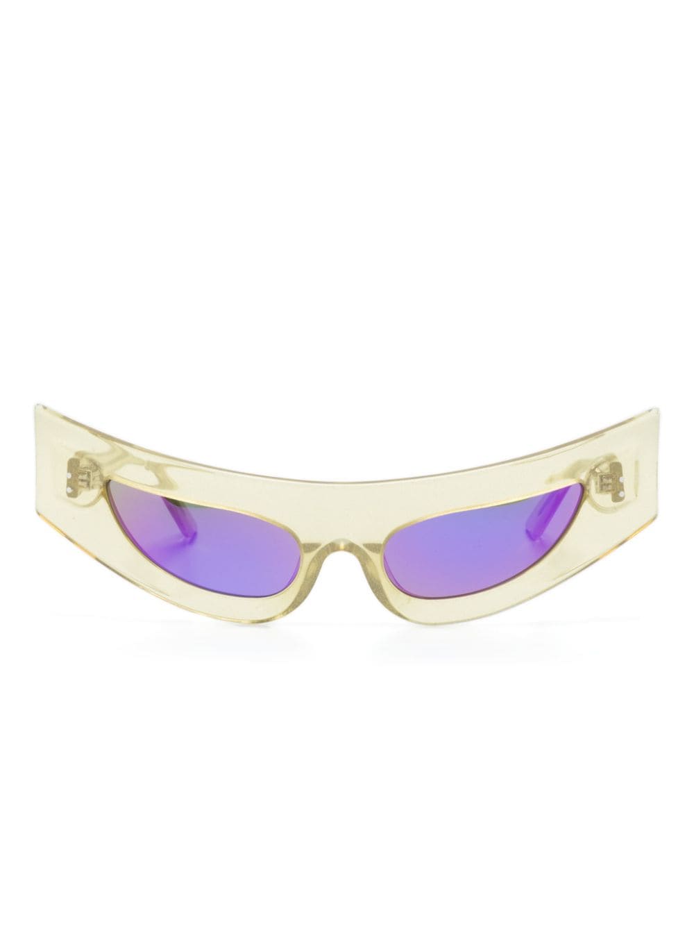 George Keburia Cat-eye Frame Sunglasses In Gold