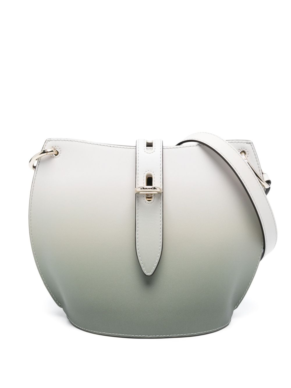 Furla Unica Gradient Leather Bag In Green